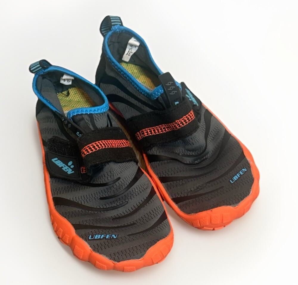 Little Kid Size 13 UBFEN Water Shoes Orange And Black